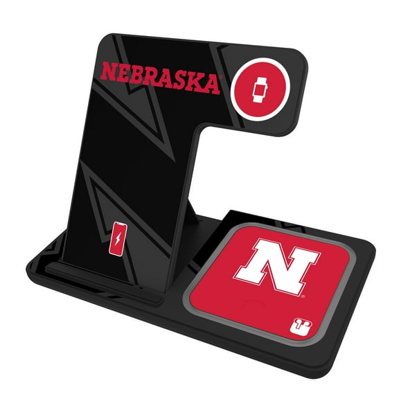 Keyscaper Nebraska Huskers 3-In-1 Wireless Charger