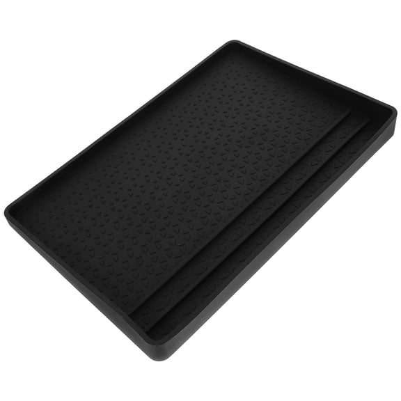 ADDHAT Toaster Crumb Tray Black Silicone Heat Resistant Non Slip Kitchen Mat
