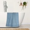 thumbnail image 5 of REGALWOVEN 2 Pack Cotton Bath Towels Set, Soft, Quick Dry, Highly Absorbent for Daily Use Dark Blue 28' x 56', 5 of 8