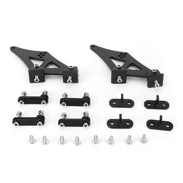 Soportes de montaje de patas de alerón trasero de carreras, ala trasera de aleación de aluminio CNC Universal para coche de 5" Jadeshay A