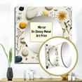 thumbnail image 3 of Designart "Zen Spa Ambiance With Serene Stones" 0 Square Mirror For Wall Decor - Large Yellow Square Printed Wall Mirror Art - Square Bohemian Mirror - Wall Mounted Square Large Mirror, 3 of 5