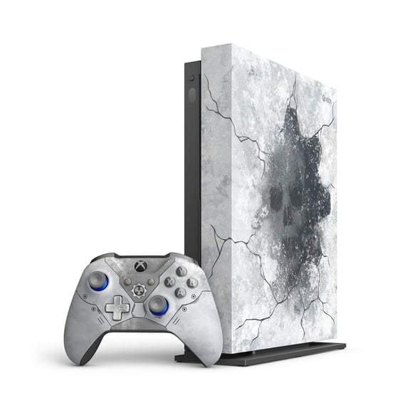 Pre-Owned Microsoft Xbox One X 1TB Gears 5 Limited Edition Console Bundle, White, FMP-00130
