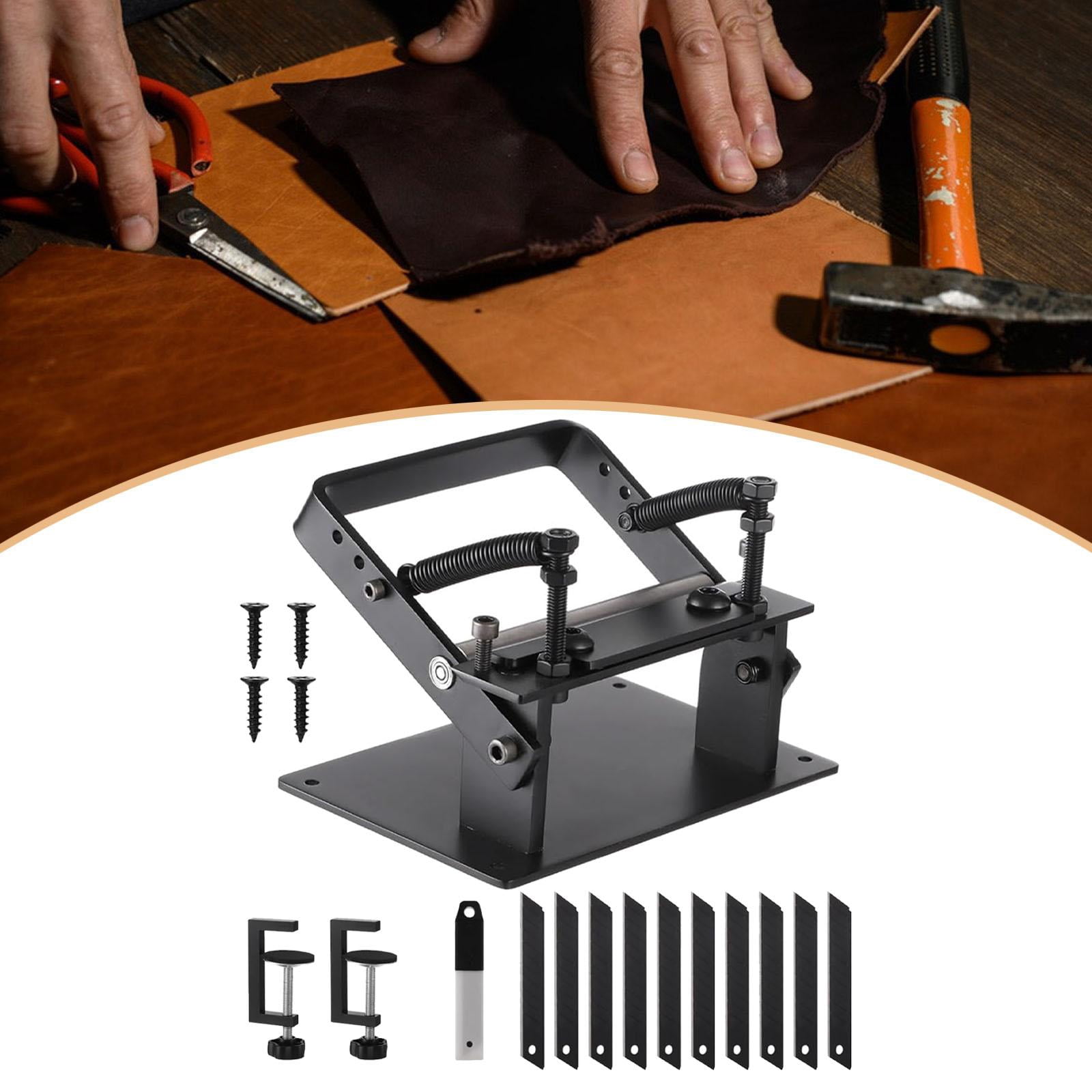 GUOOL 1 Manual Peeling Machine, Trimming Tool, Cutting Device, Slicing Tool, Stainless Steel, Adjustable Function, Suitable for Leather Crafts And Manufactu Style C