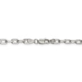 thumbnail image 4 of Sterling Silver Rhodium Plated Diamond-cut Open Link Cable Chain (Weight: 5.66 Grams, Length: 7 Inches), 4 of 4