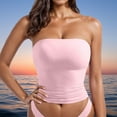 thumbnail image 4 of POROPL Tube Top Women Long Seamless Padded Tops(Pink,1 Pack,Size S-XL), 4 of 4