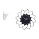 thumbnail image 5 of Reloj Escultórico Con Forma De Mano Y Flor, Ideal Para Decorar La Pared De Un Dormitorio, Apartamento, Restaurante O Cafetería. Pieza única De Arte Colgante Con Forma De Dedo., 5 of 8