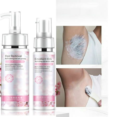 Hair Removal Spray Natural Painless Permanent Depilatory Cream Soft (Best Natural Hair Removal Cream)