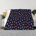 thumbnail image 1 of Fotbe Colorful Insects Manta de Franela con Estampado, Manta Ultrasuave para Cama, Sofá, Auto, Hipoalergénica y Antibolitas-60"x50", 1 of 6