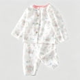 thumbnail image 4 of Boys And Girls Soft Pajamas Cotton Toddler Pjs Long Sleeve Kid Sleepwear Sets,6-12 Months 12-24 Months 2t 3t 4t 5t 6t 7t 8t 9t Children(Pink,3-6 Months), 4 of 6