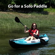 Sea Eagle 385FT Redesigned Fasttrack Inflatable Kayak 128 2 Person Touring Kayak, Attached Rigid High-Pressure V-Bottom, Smoother Paddling Experience-Light Weight - Pro Kayak Package