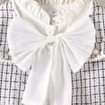 thumbnail image 5 of WOYY Toddler Girls Elegant Outfits Bow Plaid Jacket with Pleated Skirt Set, Sizes 2-3T, 5 of 7