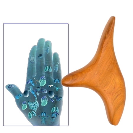 Trigeminal Body Massager Neck Shiatsu Reflexology Wooden for Blood Circulation
