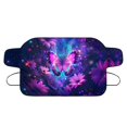 thumbnail image 6 of FORUDESIGNS Galaxy Butterfly Daisy Pattern Car Windshield Cover for Ice and Snow, Upgraded Thicken Auto Waterproof Frost Cover Automotive Windshield Protector Car Accessories for All Weather, 6 of 6