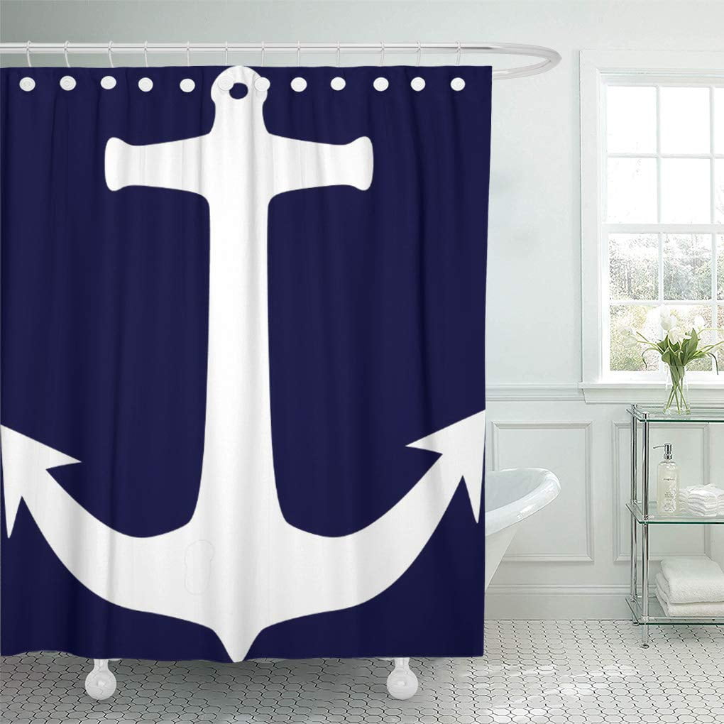 Cynlon Anchor Nautical Bathroom Decor, Anchor Themed Bathroom Accessories