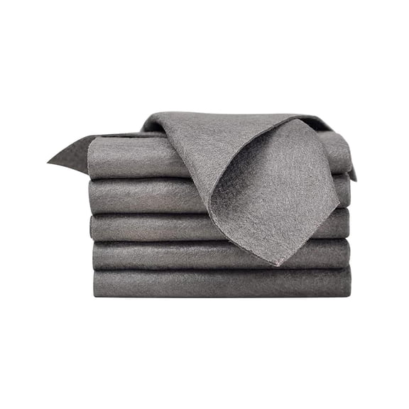 Tyeign Thickened Microfiber Cleaning Cloths 12X16 Inch Reusable Lint-Free Streak-Free Glass Mirror Car Polish Towel No Chemicals Needed, 5X Absorbent Rags