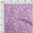 thumbnail image 2 of oneOone Tissu Popeline de Coton Violet Tissu pour Robe Tissu Imprimé au Mètre 56 Pouces de Large, 2 of 5