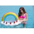 thumbnail image 2 of Inflatable Rainbow Cloud Drink Holder Floating Beverage Salad Fruit Serving Bar Pool Float Party Accessories Summer Beach Leisure Cup Bottle Holder Wa, 2 of 4