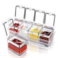 thumbnail image 1 of Clear Seasoning Jars Kitchen Organizer Storage Boxes Condiment Containers with Lids Spice Sugar Salt Bottle Kitchen Accessories, 1 of 5