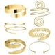 thumbnail image 1 of Accesorios de metal brazalete Set Mujer Europea Hoja Geométrica Espiral Brazo pulsera se puede ajustar GLOD, 1 of 8