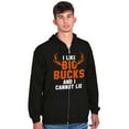 thumbnail image 4 of I Like Big Bucks Funny Hunting Zip Hoodie Sweatshirt Men Brisco Brands S, 4 of 5