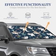 thumbnail image 4 of Gaeub Friendly Smiling Sharks Foldable Auto Sun Blocker Visor, Sunshade for Car Front Window, Keeps Your Vehicle Cool - Medium, 4 of 7