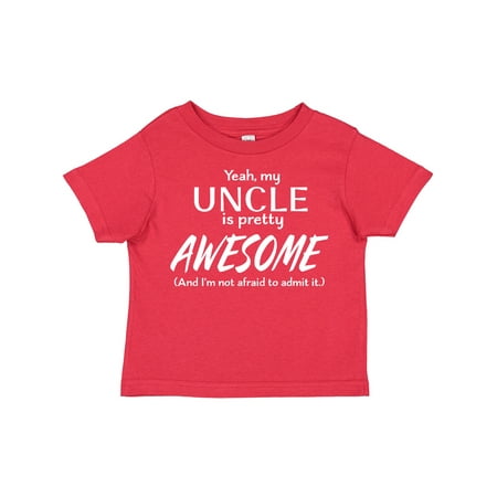 

Inktastic Yeah My Uncle is Pretty Awesome Gift Toddler Boy or Toddler Girl T-Shirt