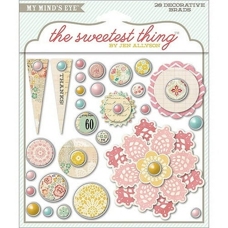 The Sweetest Thing Collection Lavender Series Decorative Brads, The Best