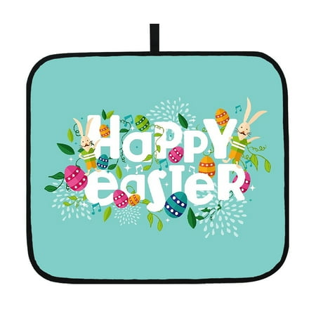 

NEGJ Easter Insulation Mat Table Absorbent Plate Mat Western Placemat Decorative Mat Mat Household Tableware Drying Mat