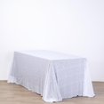 thumbnail image 6 of Balsa Circle White 90" x 156" Sequin Rectangular Tablecloth Dining Table Linens, 6 of 8