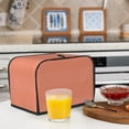 thumbnail image 6 of Yiaed Orange Gingham Print Two Slice Bread Machine Cover, Universal Size Kitchen Appliance Cover for Bread Machine,Bread Machine Cover, 6 of 7