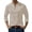Beige, variant on Mens T Shirt Long Sleeve Crew Neck Corduroy Henley Shirts Basic Red Shirts with Button Mens Fashion Clothing