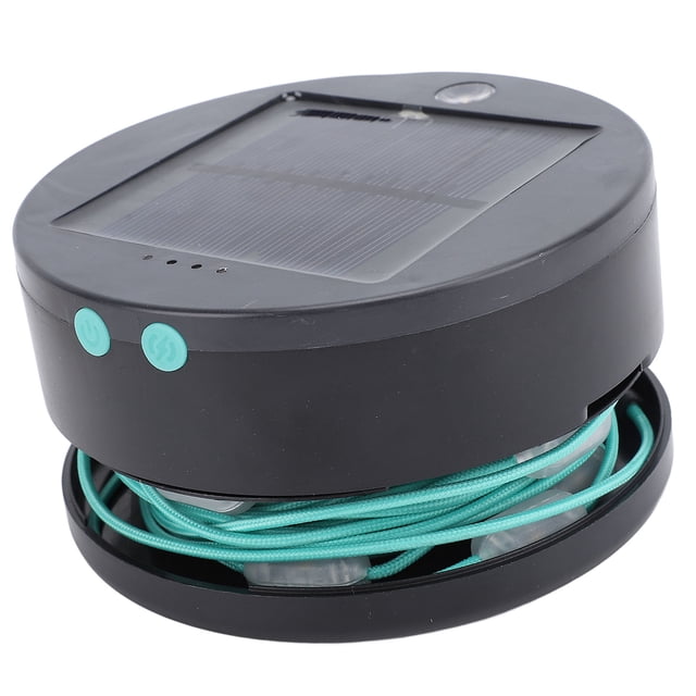 Guirnaldas De Luces Solares, Lámpara LED Portátil Para Acampar, Ahorro De Energía, Batería Ligera De 1500mAh, Recargable Por USB Para Decoración De Interiores Y Exteriores