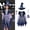 Blue, variant on Zecgelong Kids Witch Dress Hat Bag Magic Wand 4Pcs Set Role Play Outfit Blue 4-5 Years