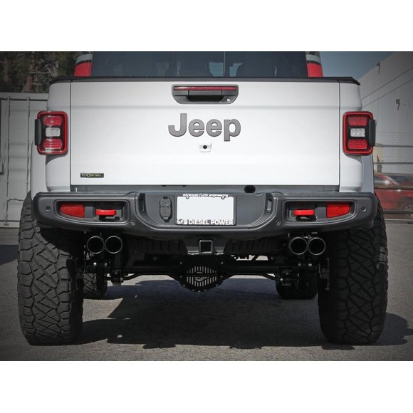 Fits 2021-2023 Jeep Gladiator JT Advanced FLOW Engineering Exhaust System Kit 49-38095-B Vulcan Diesel Particulate Filter DPF Back System; Stainless Steel; Without Muffler