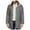 Grey, variant on QHFBli Breathable Mens Trench Coat Men's Medium Length Anorak Coat Jacket Windproof Outdoor with Hood for Black XL