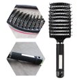 thumbnail image 4 of Cepillo de peine de masaje de peluquería con peine de forma curva multifunción (negro) Likrtyny cuidado belleza, 4 of 9