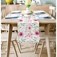 thumbnail image 3 of Spring Pink Flower Table Runner Party Wedding Centerpieces for Tables Home Hotel r Kitchen Dining Tablecloth, 3 of 7