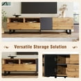 thumbnail image 6 of Harper & Bright Designs TV Stand for 80'' TV Stand, Media Console Table, Entertainment Center with Drop Down Door for Home Theatre, Wood, 6 of 20