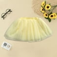 thumbnail image 2 of Coerni Toddler Baby Girls Layered Tutu Skirt Dance Tulle Skirts Tiered Ballet Skirt Carnival Birthday Parties Christmas Skirts, 2 of 4