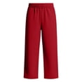thumbnail image 4 of Plus Size Sweatpants for Women Wide Leg Sweatpants High Waist Pockets Loose Fit Casual Running Pants, Wine-XXXL, 4 of 8
