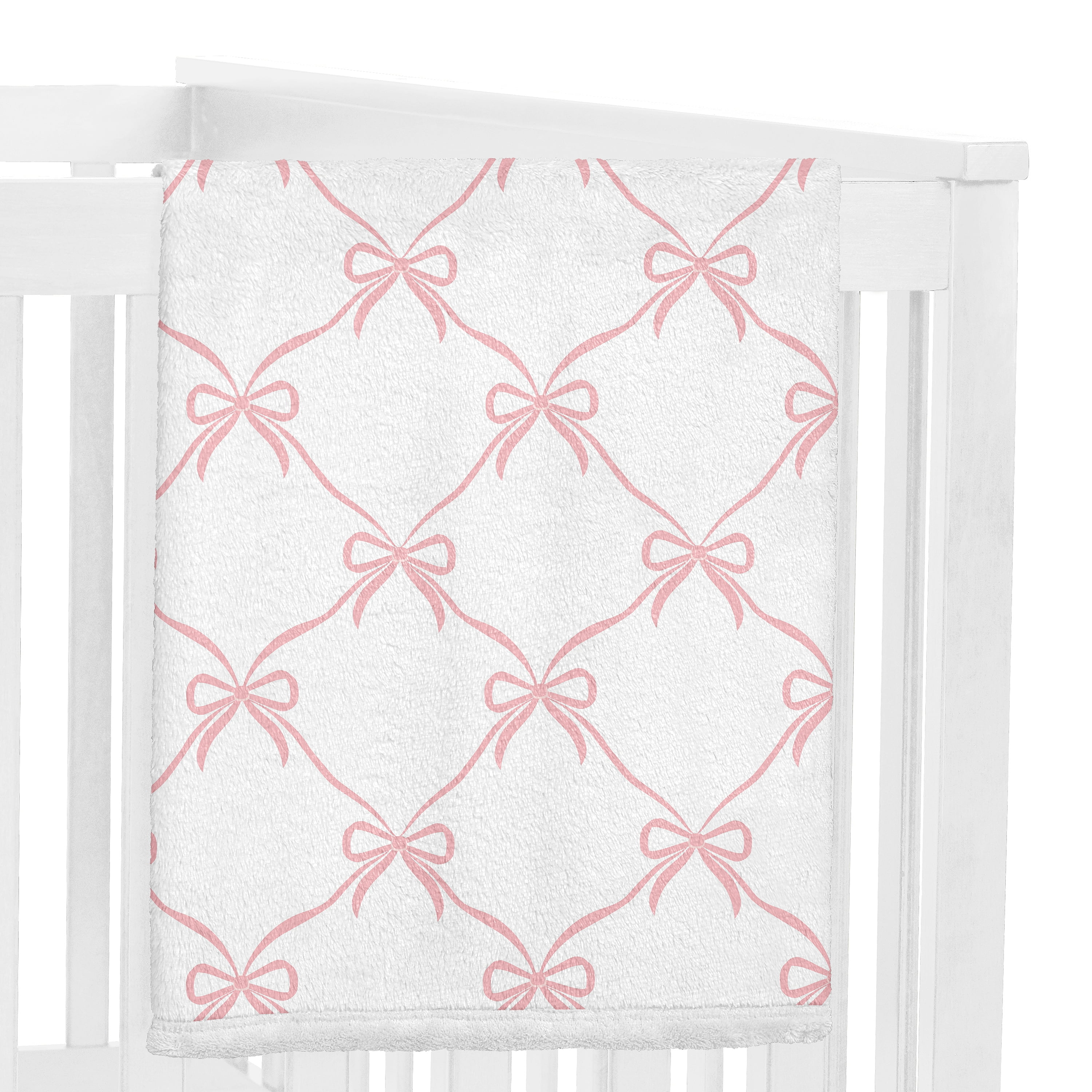Sweet Jojo Designs Ballerina and Ballet Bows Girl Toddler Blanket Baby Swaddle
