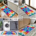 thumbnail image 6 of Colorful Rainbow Tie Dye Spiral Pattern Kitchen Rug Mat,Kitchen Runner Rugs Non Skid Washable,Decorative Kitchen Floor Mats for Kitchen,Sink,Laundry,17"x47.2", 6 of 7