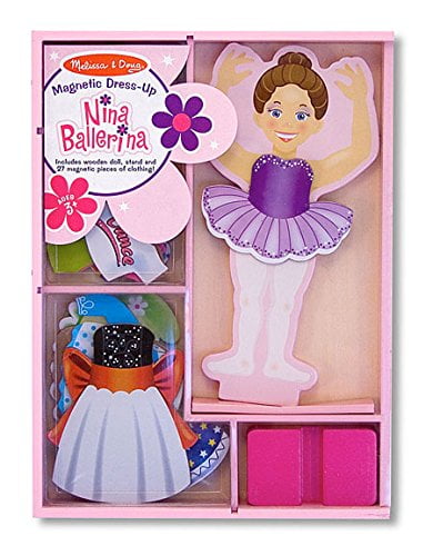 melissa and doug ballerina magnetic dress up