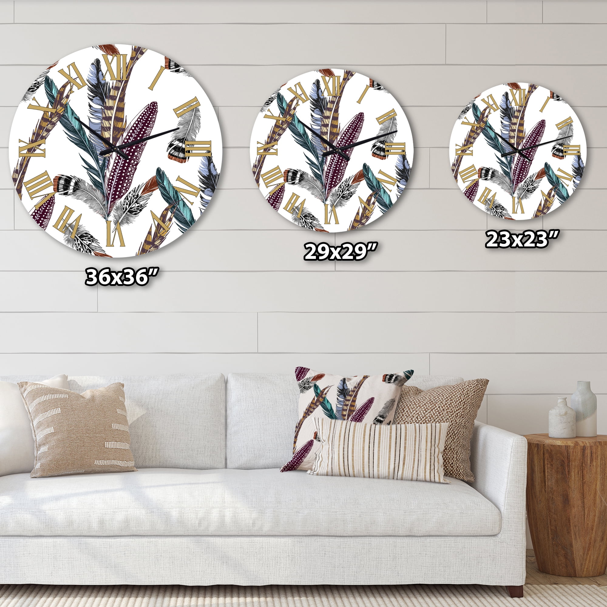 Designart 1 in Bohemian Wall Clock