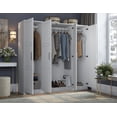 thumbnail image 2 of 100% Solid Wood Cosmo 4-Door Wardrobe, 2 of 6