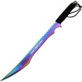 thumbnail image 2 of Snake Eye Tactical 27" Fantasy Ninja Machete with Nylon Carrying Case Outdoors Camping Blade (Rainbow), 2 of 4