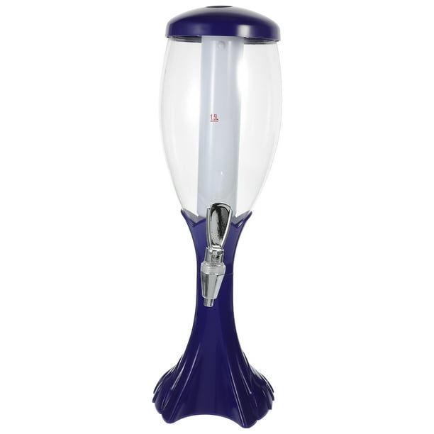 GOOHOCHY Dispensador de torre de cerveza de mesa, 1,5 L, práctico, escritorio, cerveza oscura, 1 ud.