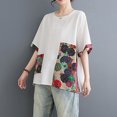 thumbnail image 2 of Gibobby Camisetas Mujer Manga Corta Camiseta manga corta casual verano para mujer con panel malla transpirable(Blanco,Talla única), 2 of 5