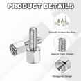 thumbnail image 3 of 24 Pcs 4-40x5mm+8mm Male Female Hex Standoff, Nickel Plated Copper PCB Motherboard Spacer Standoffs for Computer Cases Circuit Boards FPV Drone Quadcopter, Silver, 3 of 6