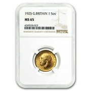 1911-1925 Great Britain Gold Sovereign George V MS-65 NGC